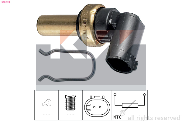 Senzor,temperatura lichid de racire 530 324 KW